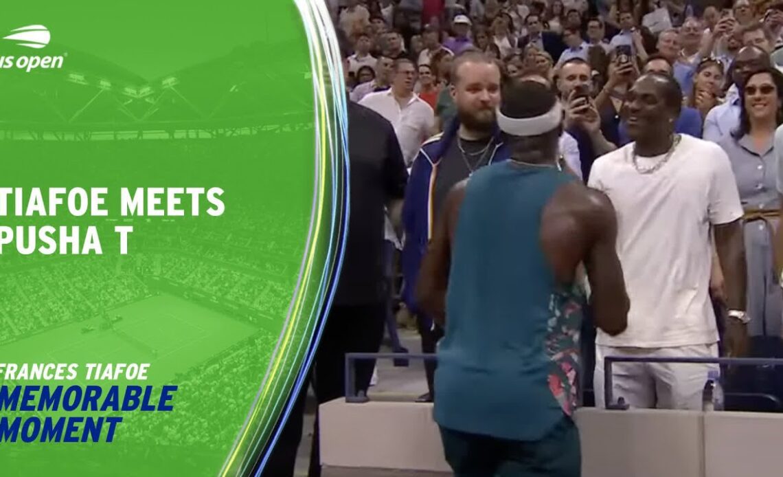 Tiafoe Meets Pusha T! | 2023 US Open