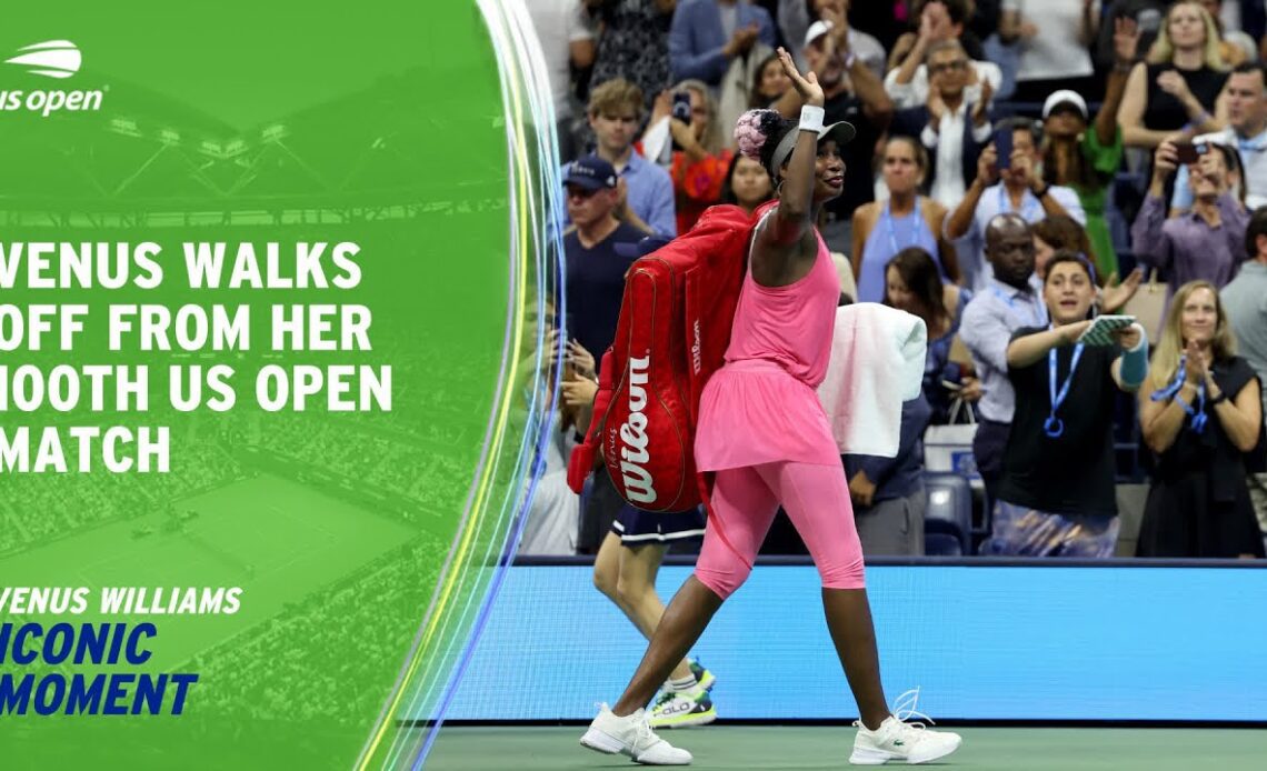 Venus Williams Walks Off From Her 100th US Open Match in Defeat | 2023 US Open