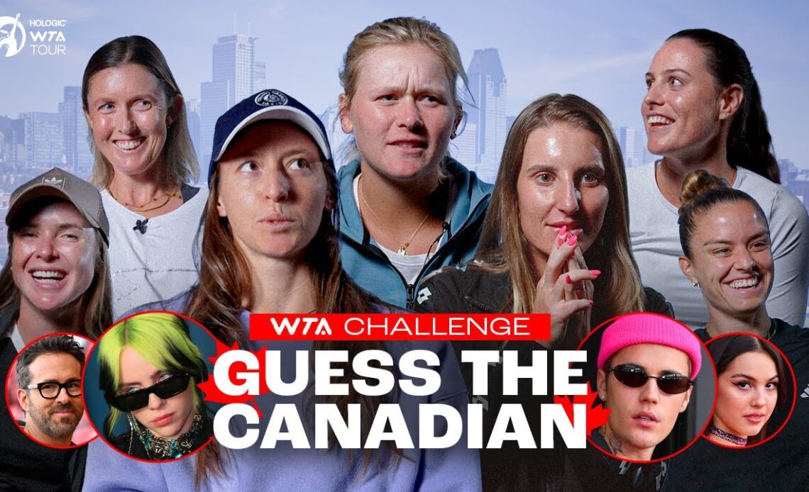 WTA stars take on Guess The Canadian 🇨🇦