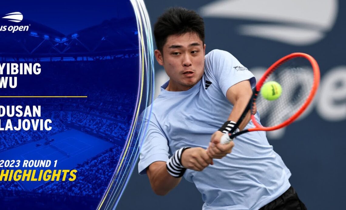 Yibing Wu vs. Dusan Lajovic Highlights | 2023 US Open Round 1