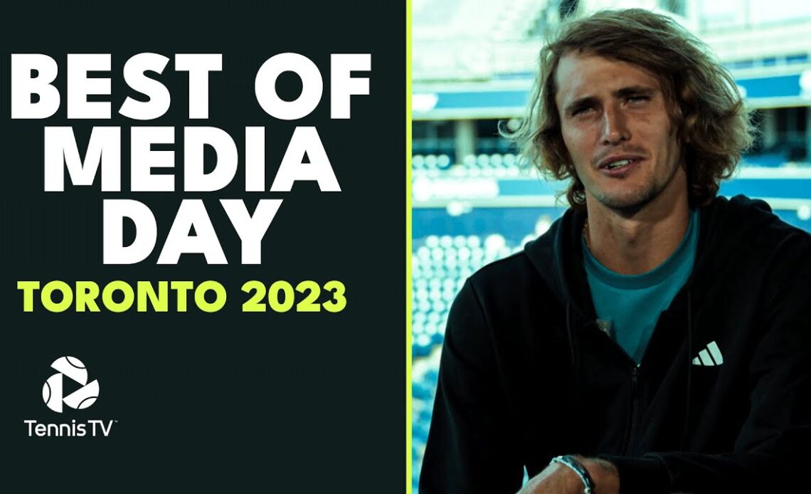 Zverev's Haircut Bet, Ruud's Blue Jays Pitch & More 🤩 | Toronto 2023 Media Day Best Bits