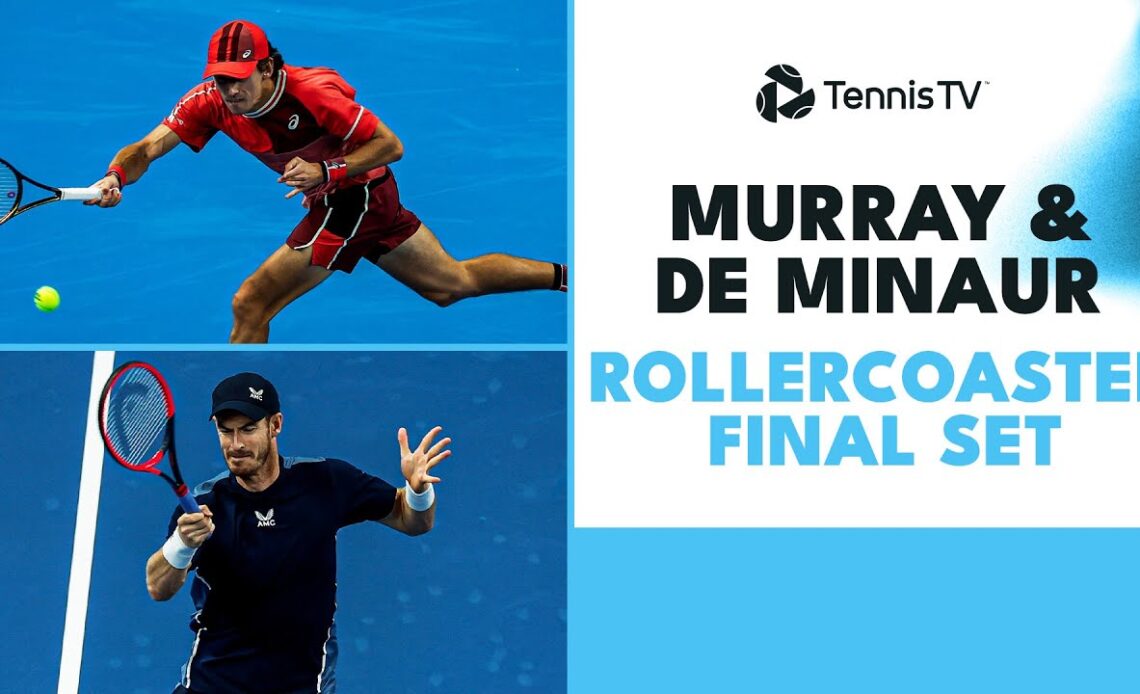 3 Match Point Saves 🤯 Alex De Minaur vs Andy Murray Epic Final Set Highlights! | Beijing 2023