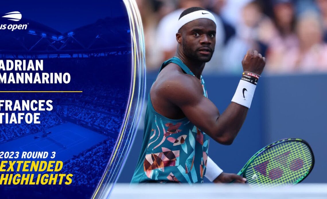 Adrian Mannarino vs. Frances Tiafoe Extended Highlights | 2023 US Open Round 3