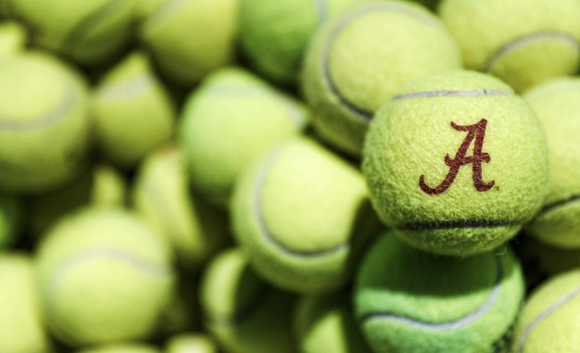 Tennis Balls, one with a script A printed on it