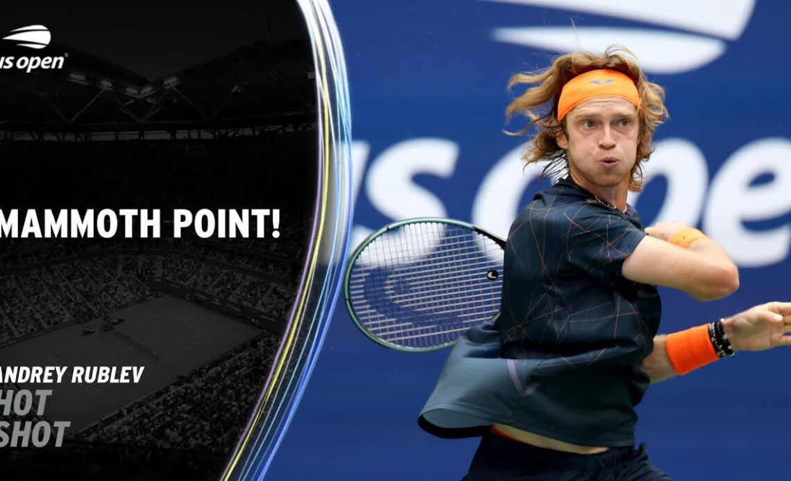 Andrey Rublev Wins Mammoth Point! | 2023 US Open