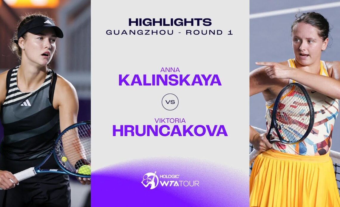 Anna Kalinskaya vs. Viktoria Hruncakova | 2023 Guangzhou Round 1 | WTA Match Highlights