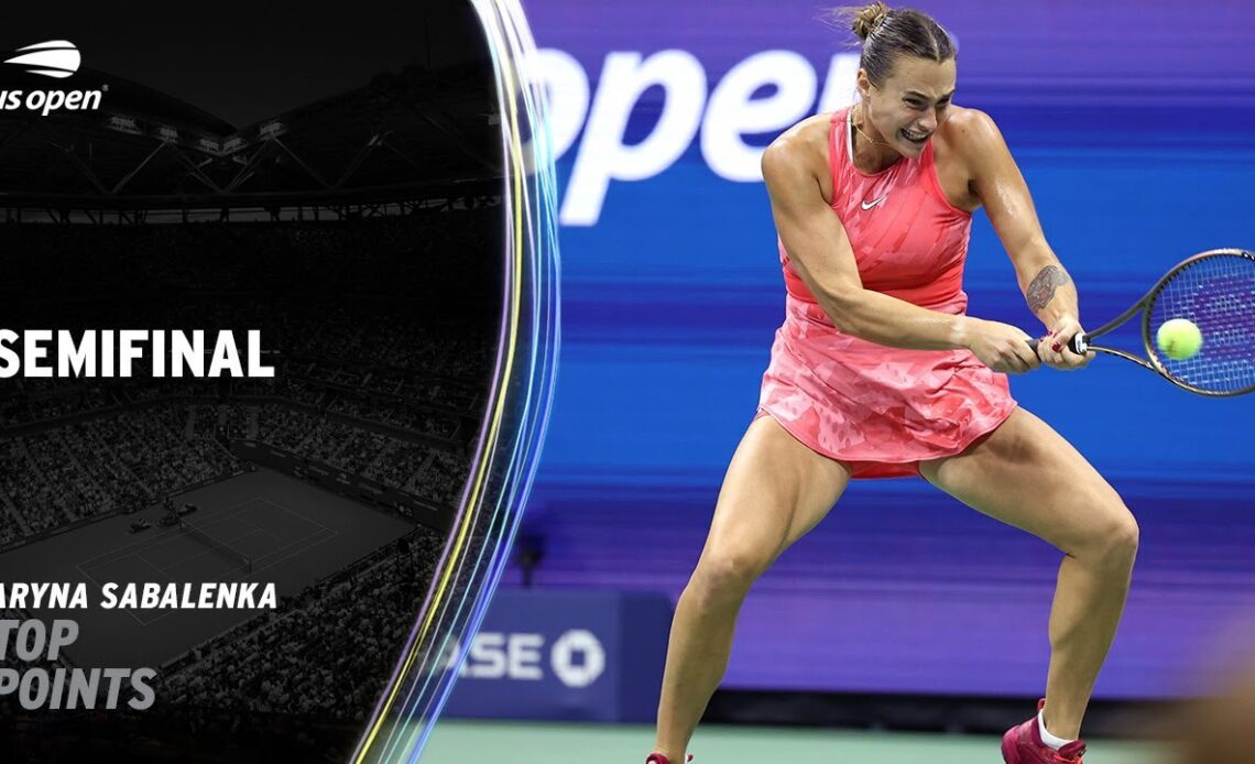 Aryna Sabalenka | Top Points vs. Madison Keys | 2023 US Open Semifinal