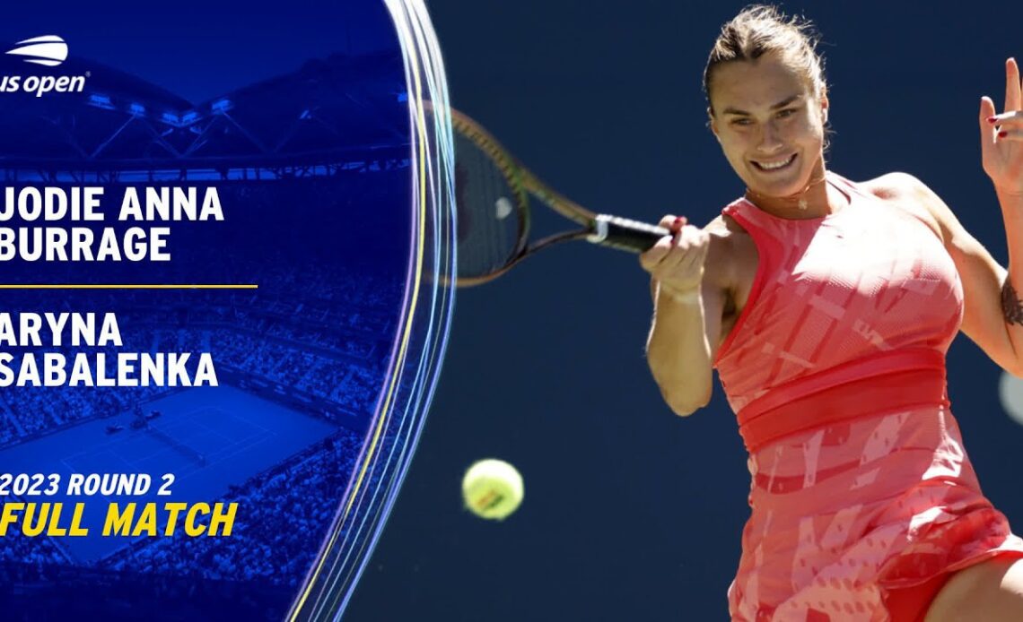 Aryna Sabalenka vs. Jodie Burrage Full Match | 2023 US Open Round 2