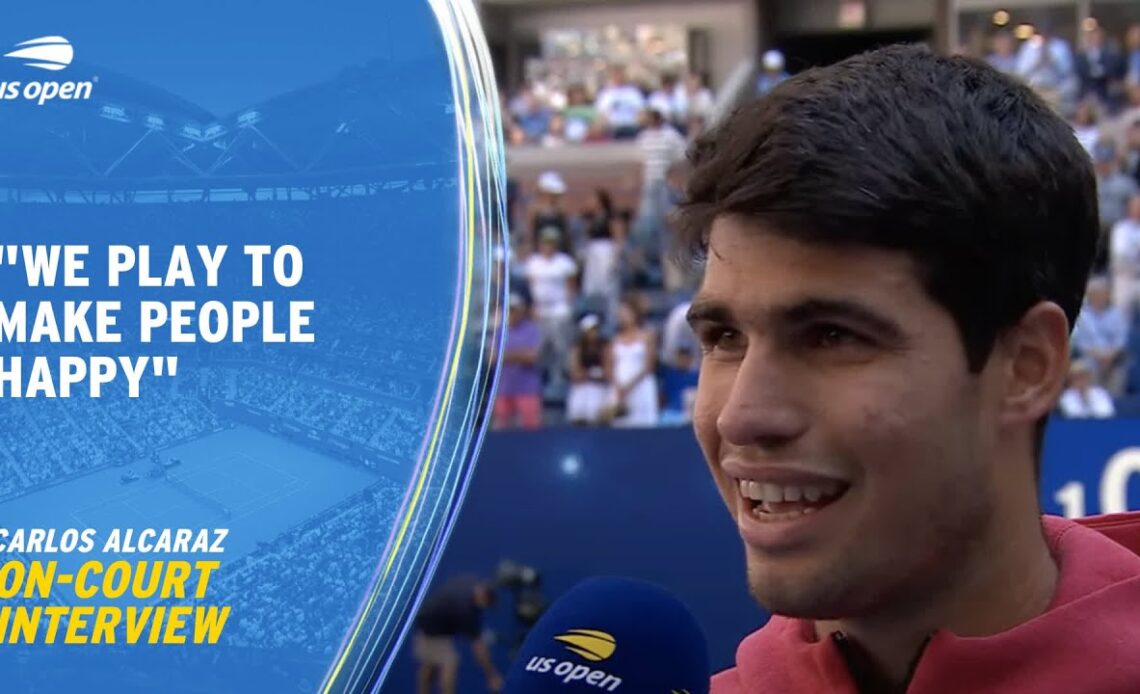 Carlos Alcaraz On-Court Interview | 2023 US Open Round 3
