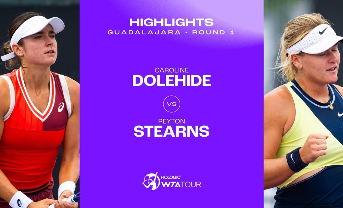 Caroline Dolehide vs. Peyton Stearns | 2023 Guadalajara Round 1 | WTA Match Highlights
