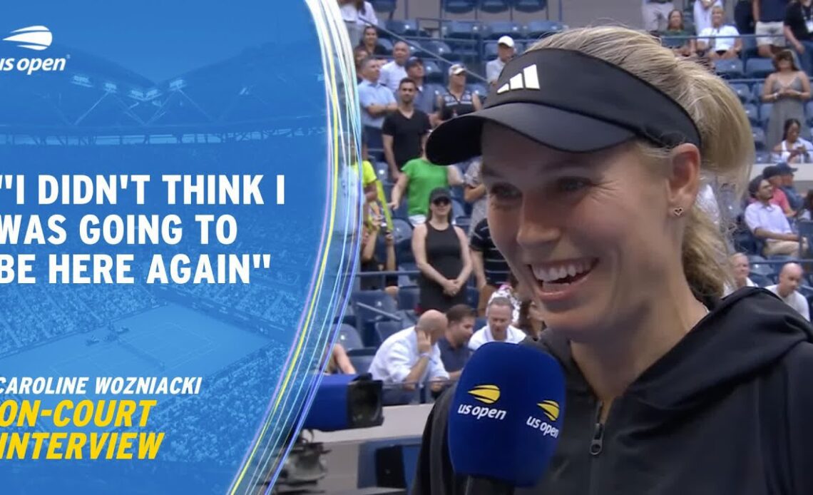 Caroline Wozniacki On-Court Interview | 2023 US Open Round 3