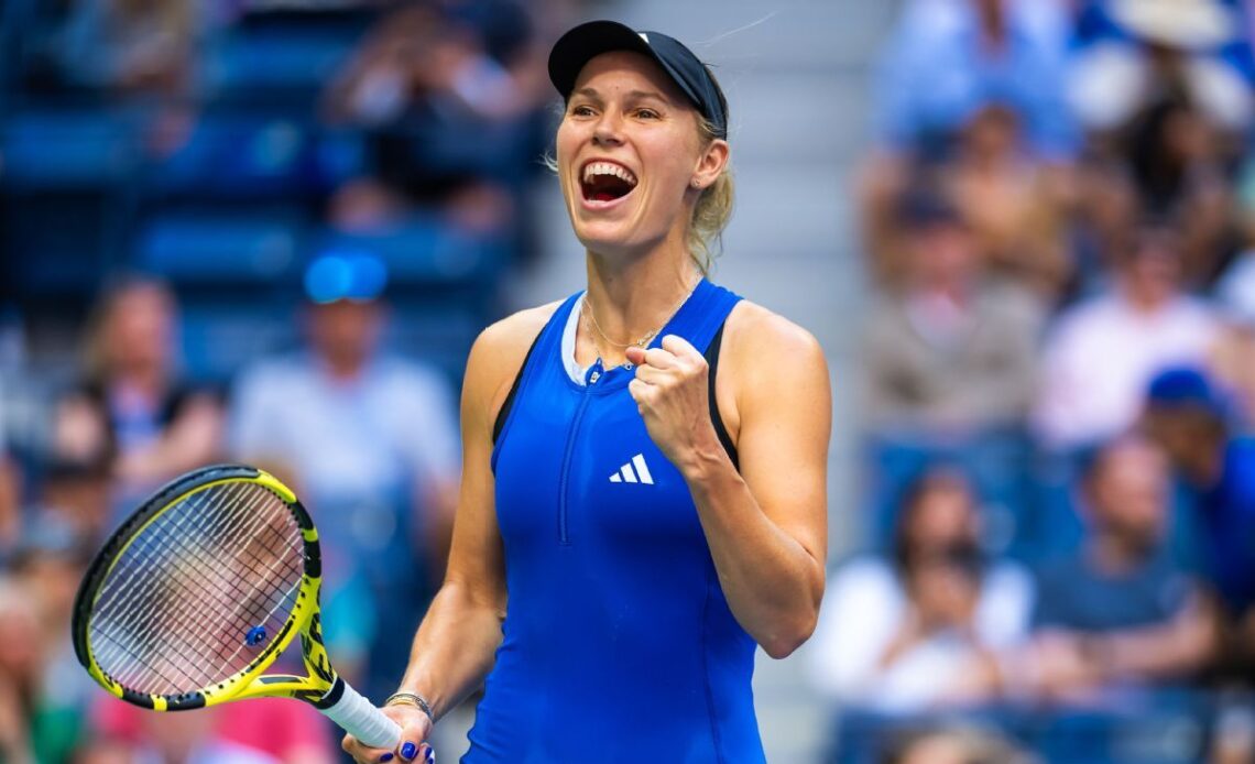 Caroline Wozniacki is back -- and on fire at the US Open