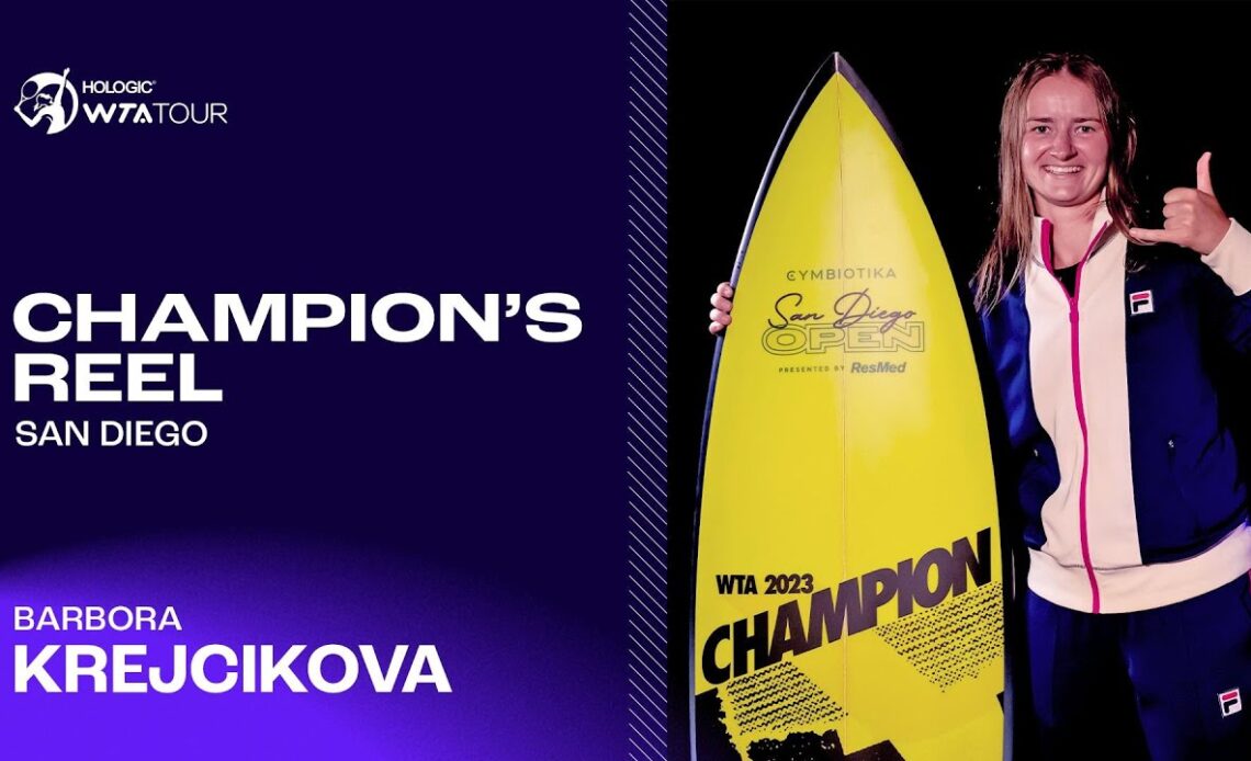 Champion Barbora Krejcikova's BEST points from San Diego 🤙