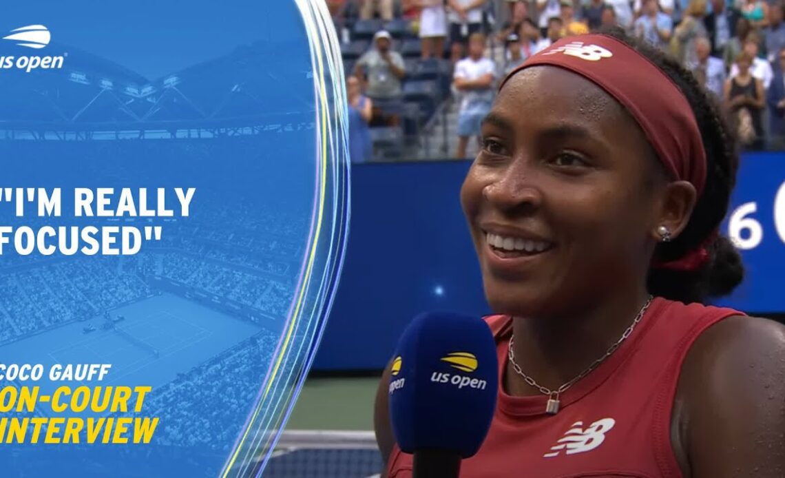 Coco Gauff On-Court Interview | 2023 US Open Round 4