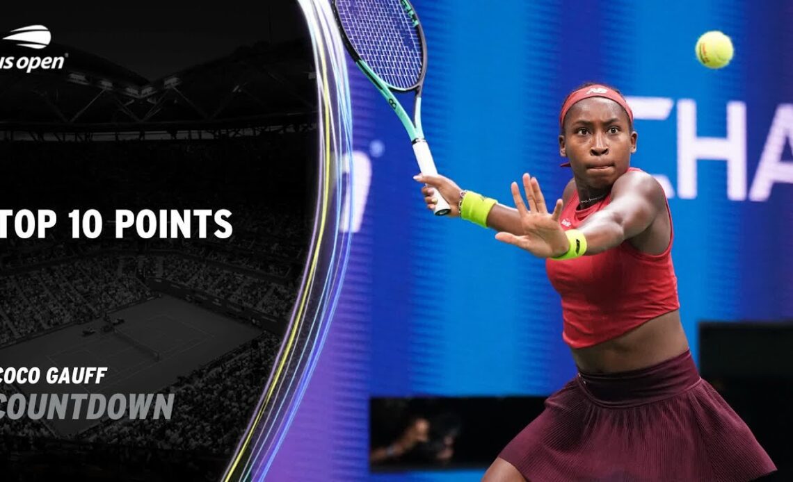 Coco Gauff | Top 10 Points | 2023 US Open