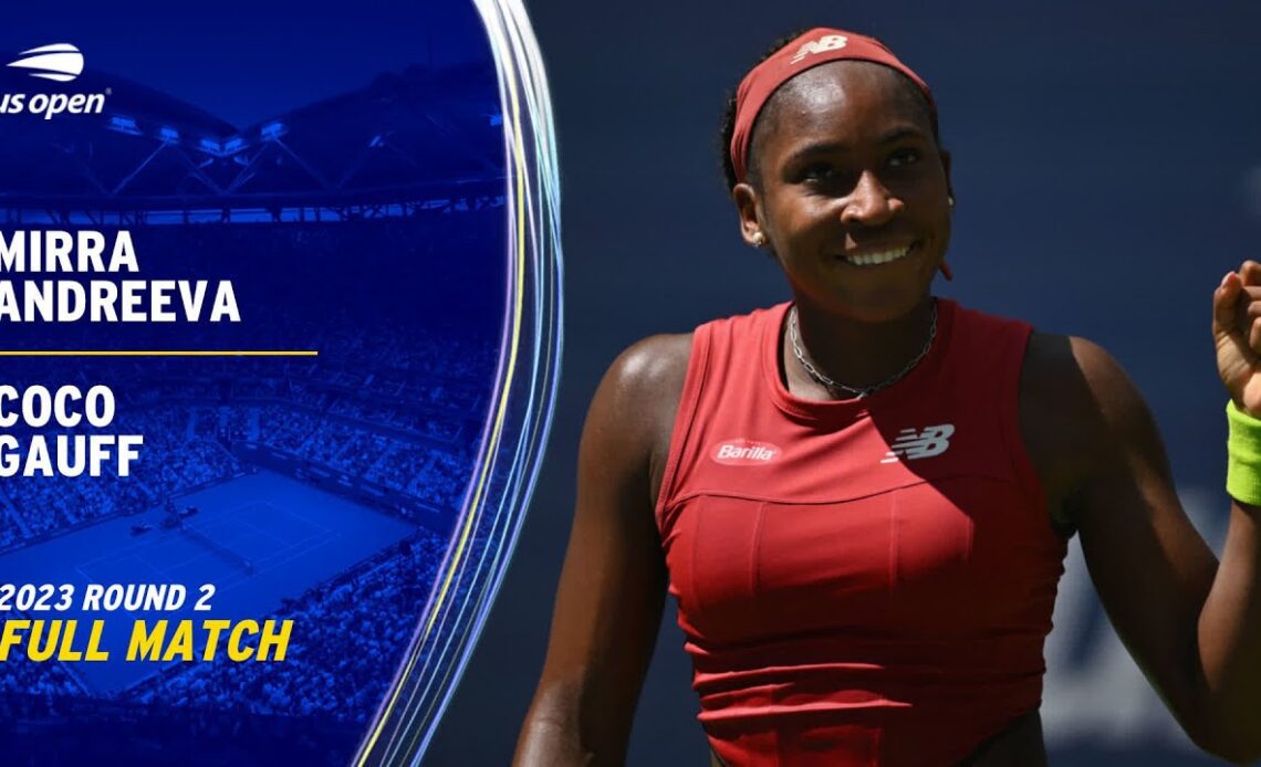 Coco Gauff vs. Mirra Andreeva Full Match | 2023 US Open Round 2