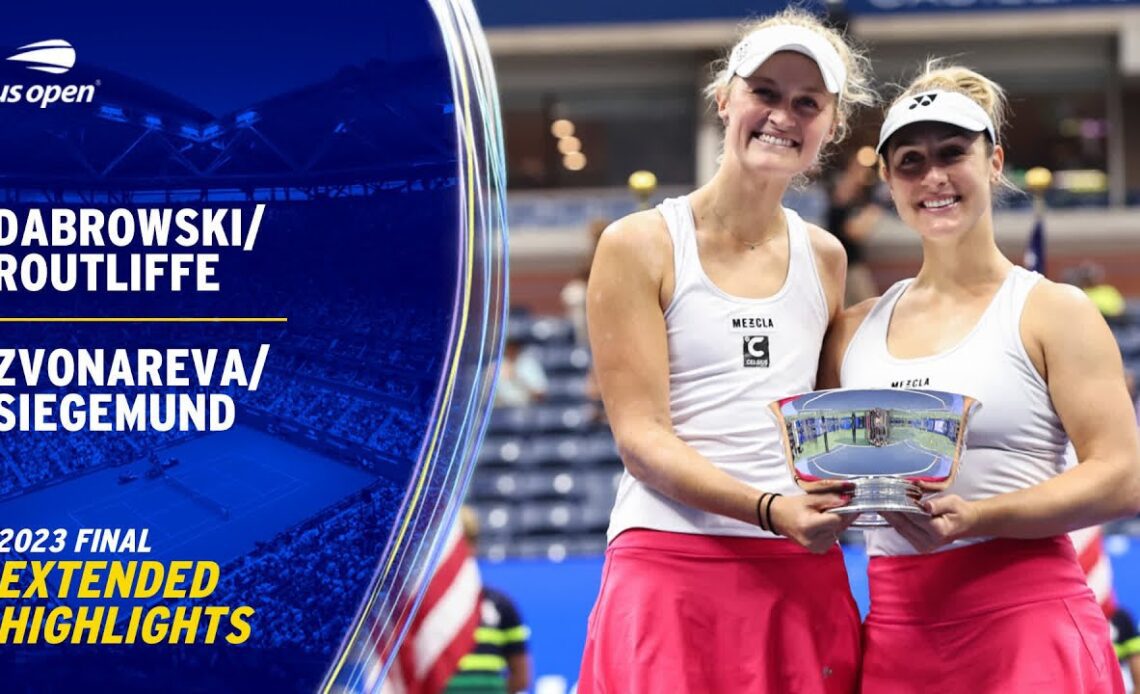 Dabrowski/Routliffe vs. Zvonareva/Siegemund Extended Highlights | 2023 US Open Final