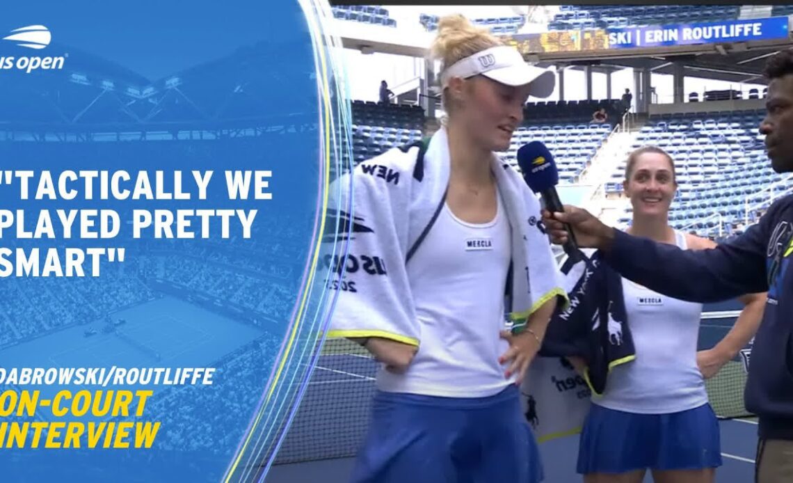 Dabrowski/Routliffe's On-Court Interview | 2023 US Open Semifinal