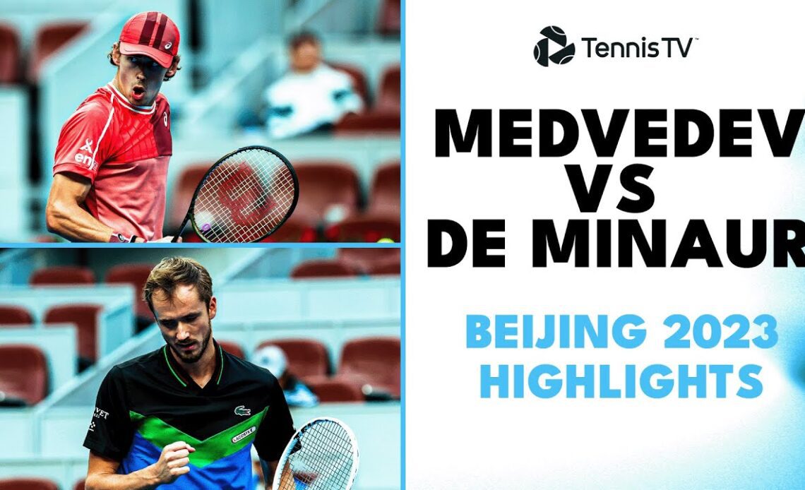 Daniil Medvedev vs Alex De Minaur Highlights | Beijing 2023