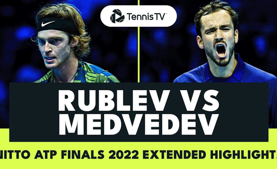 Daniil Medvedev vs Andrey Rublev THRILLING Encounter | Nitto ATP Finals 2022 Extended Highlights
