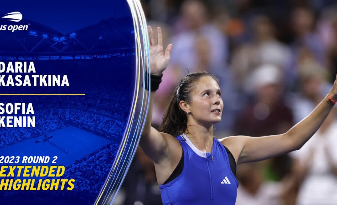 Daria Kasatkina vs. Sofia Kenin Extended Highlights | 2023 US Open Round 2