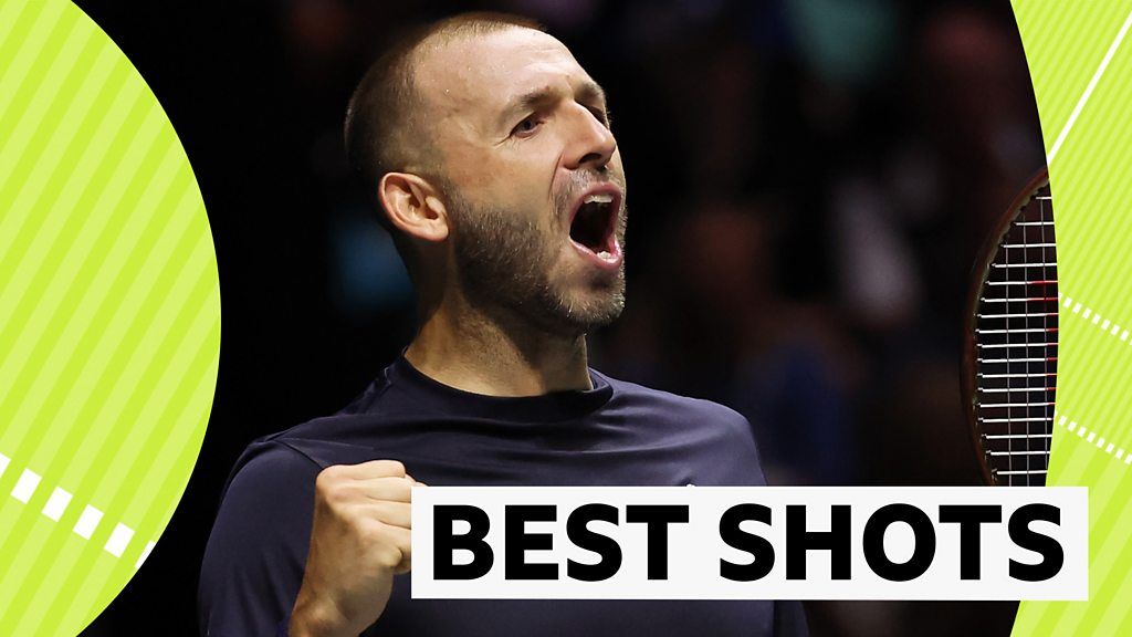 Davis Cup 2023: Great Britain's Dan Evans fights back to beat France's Arthur Fils - best shots