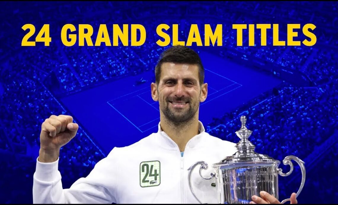 Djokovic 24 Grand Slams Celebration