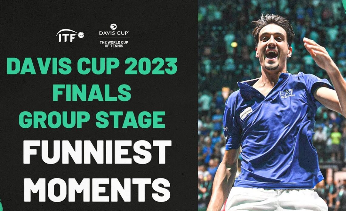 FUNNIEST Moments | Davis Cup 2023 Finals Group Stage - VCP Tennis