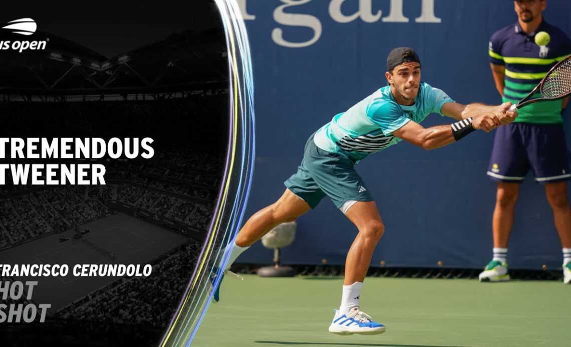 Francisco Cerundolo Hits Tremendous Tweener | 2023 US Open