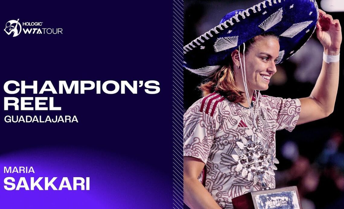 Guadalajara champion Maria Sakkari's FIRST WTA 1000 title run! 🏆