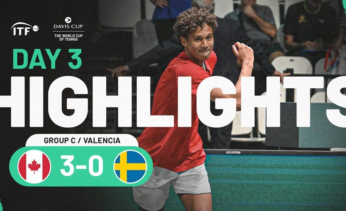 Highlights: Canada v Sweden | Davis Cup 2023