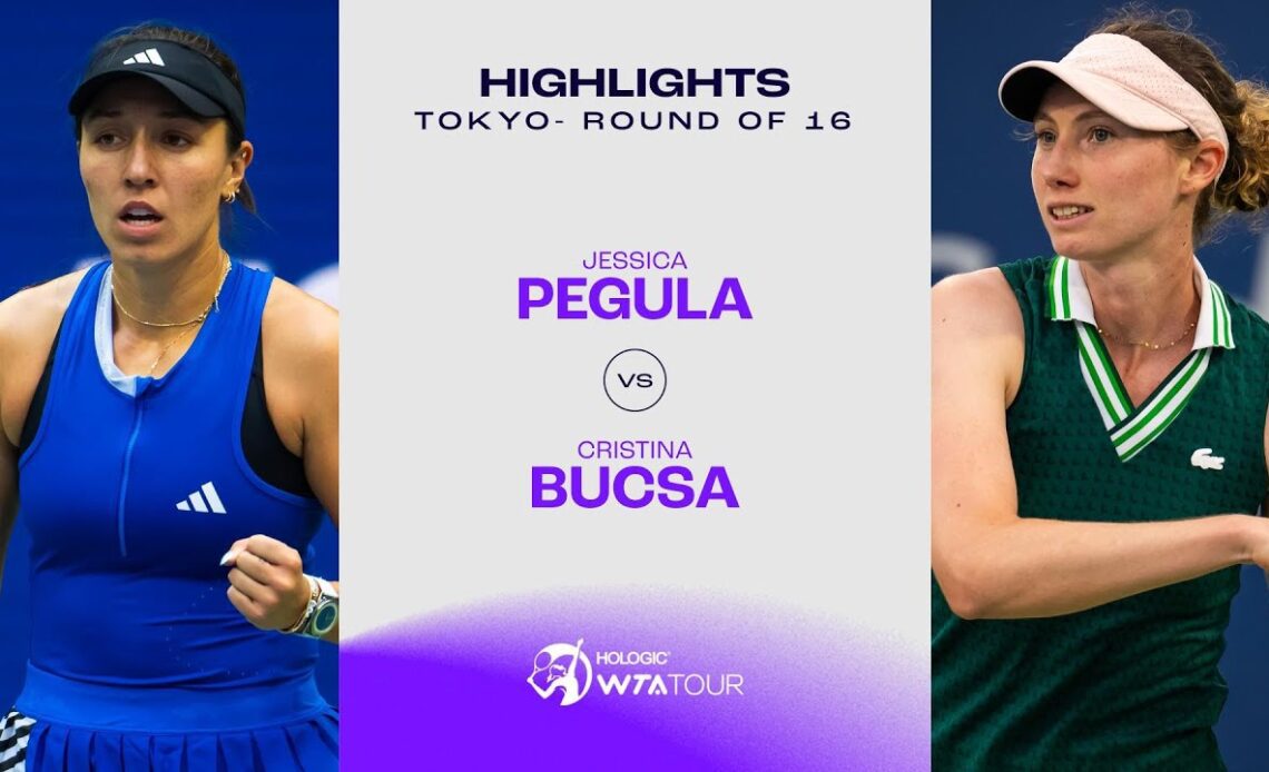 Jessica Pegula vs. Cristina Bucsa | 2023 Tokyo Round of 16 | WTA Match Highlights