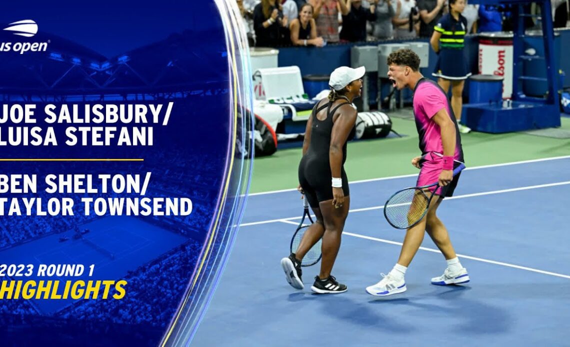 Joe Salisbury/Luisa Stefani vs. Ben Shelton/Taylor Townsend Highlights | 2023 US Open Round 1