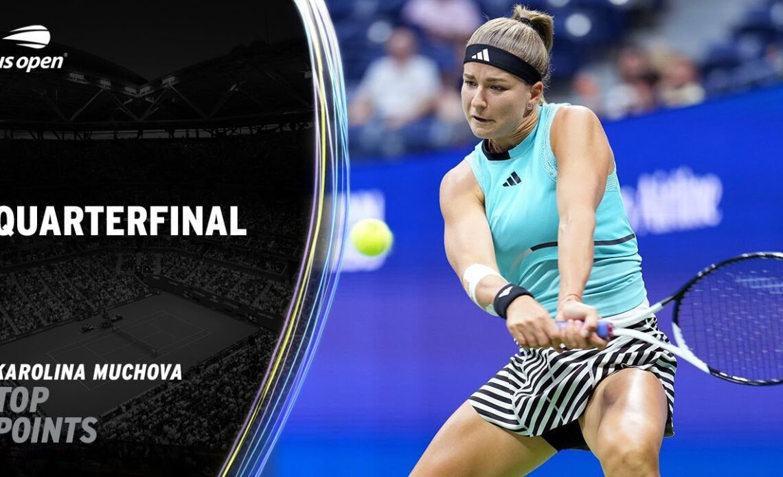 Karolina Muchova | Top Shots vs. Sorana Cirstea | 2023 US Open Quarterfinal