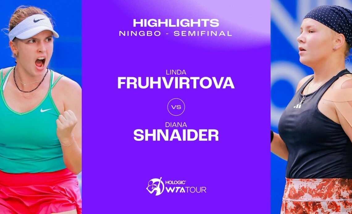 Linda Fruhvirtova vs. Diana Shnaider | 2023 Ningbo Semifinal | WTA Match Highlights