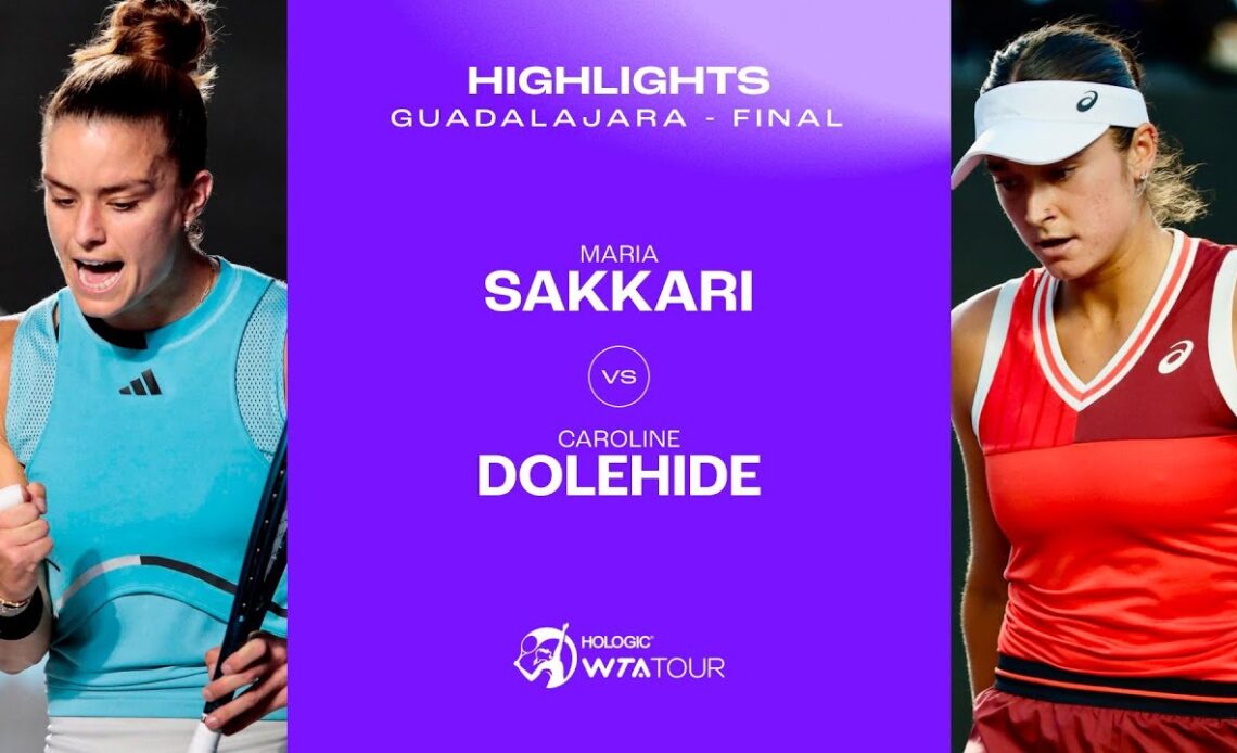 Maria Sakkari vs. Caroline Dolehide | 2023 Guadalajara Final | WTA Match Highlights