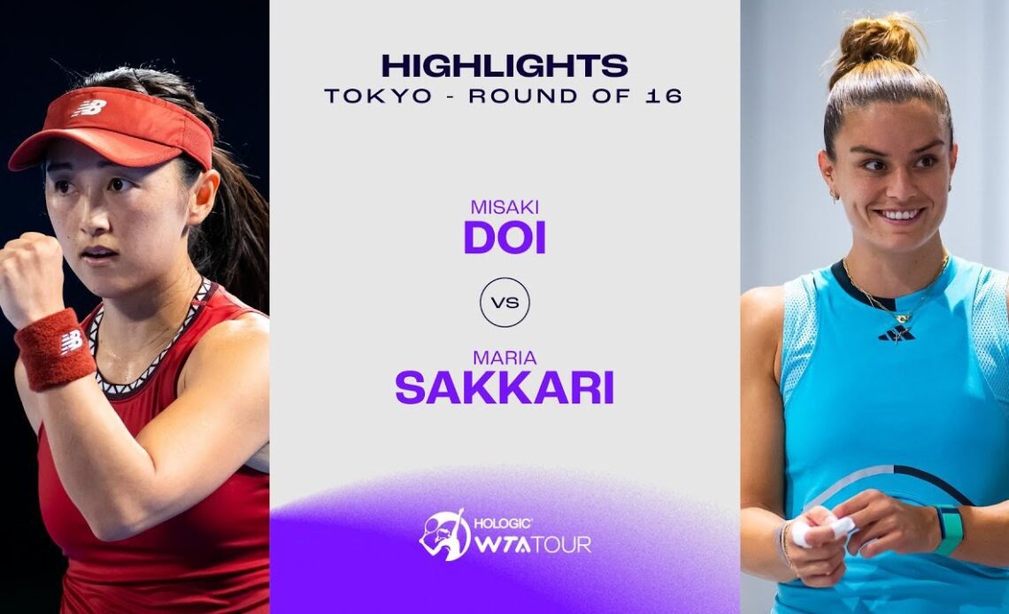 Misaki Doi vs. Maria Sakkari | 2023 Tokyo Round of 16 | WTA Match Highlights