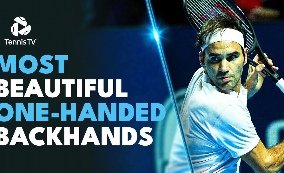 Most Beautiful One-Handed Backhands Ever Caught On Camera 🤩