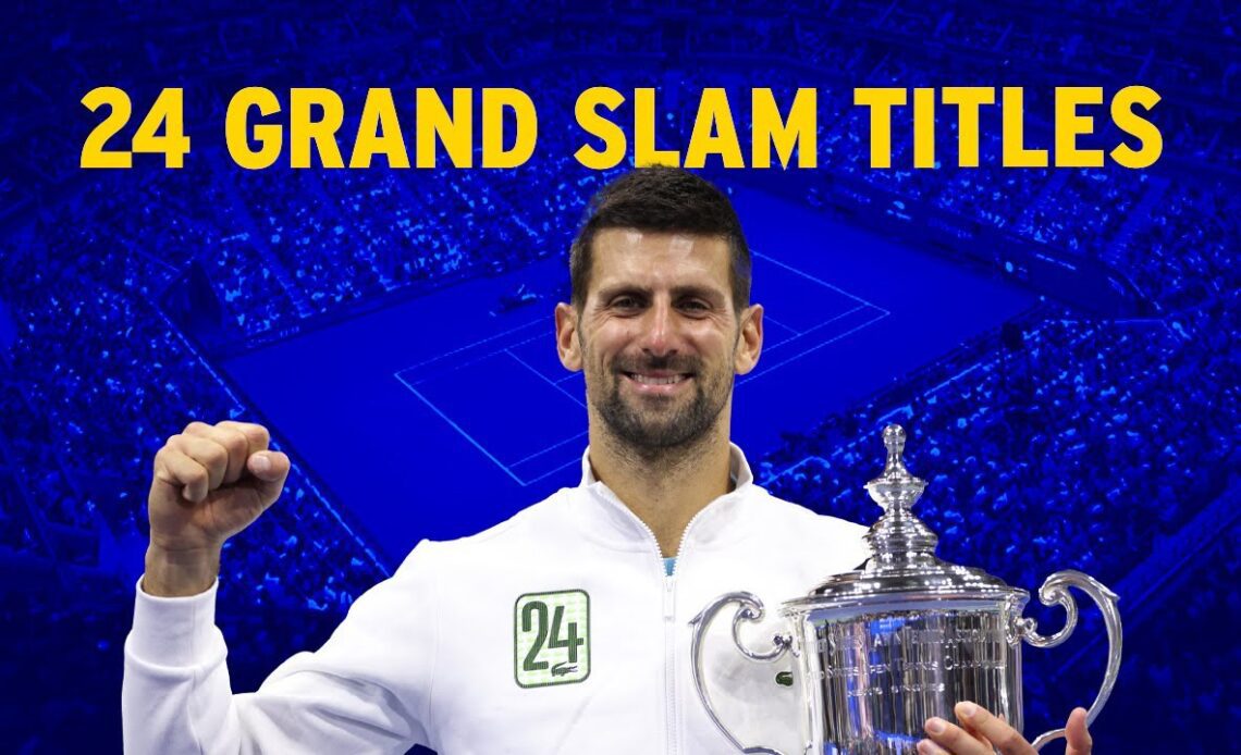 Novak Djokovic All 24 Grand Slam Titles