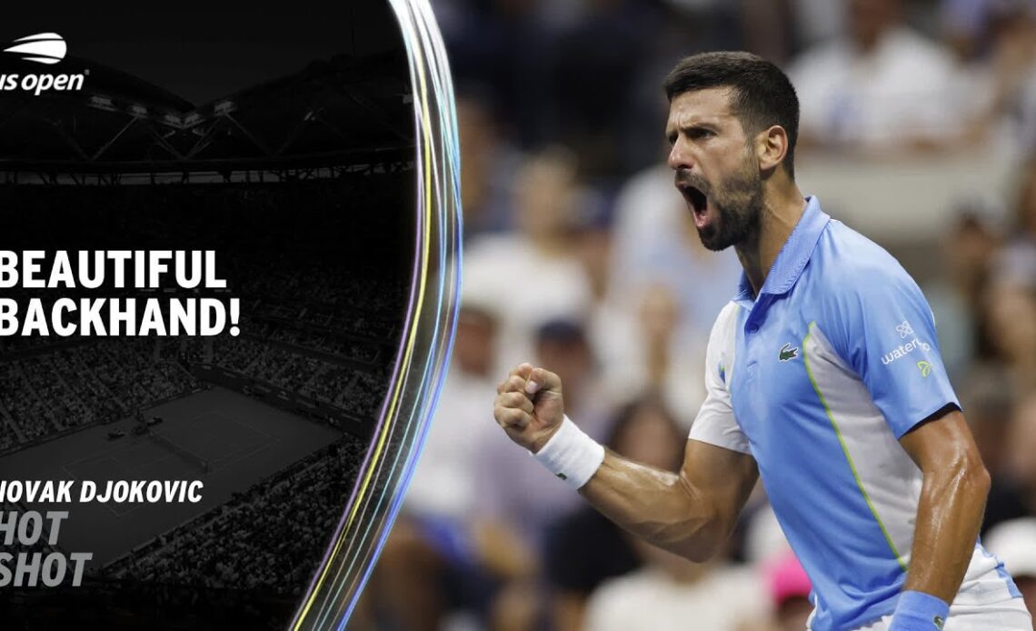 Novak Djokovic Hits a Brilliant Passing Shot! | 2023 US Open