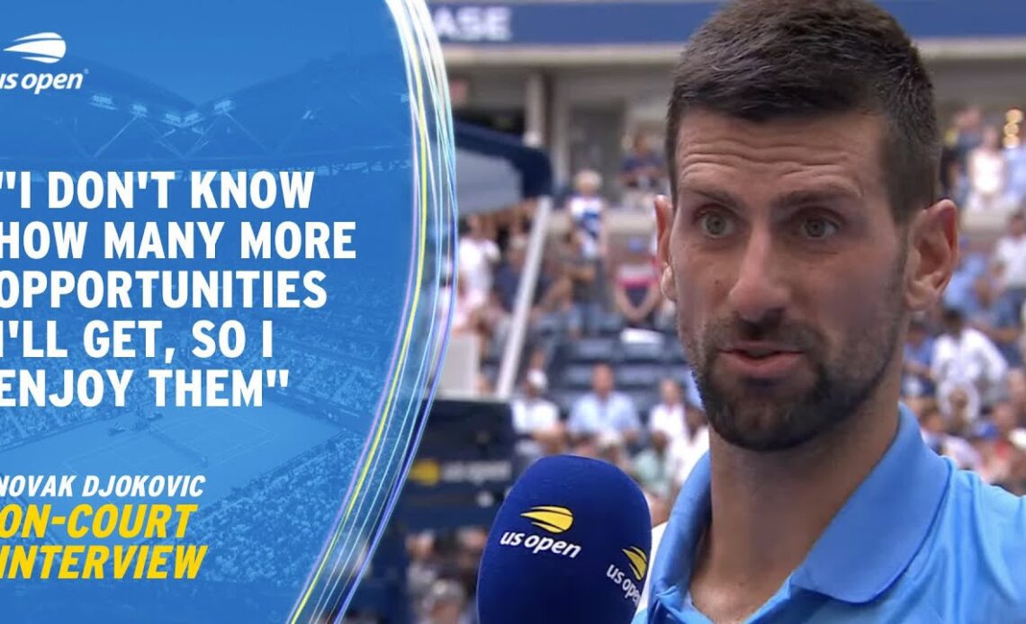 Novak Djokovic On-Court Interview | 2023 US Open Quarterfinal