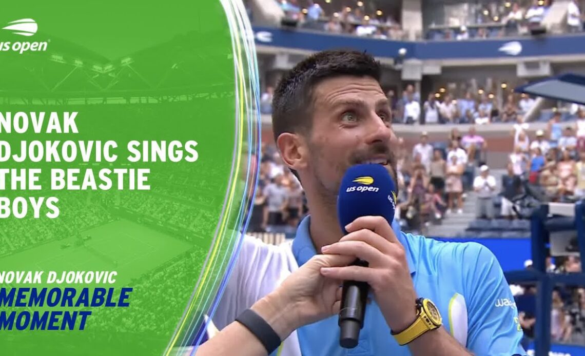 Novak Djokovic Sings Beastie Boys