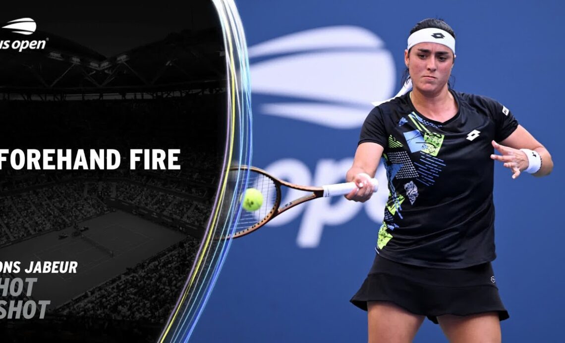 Ons Jabeur Forehand Fire | 2023 US Open Round 4