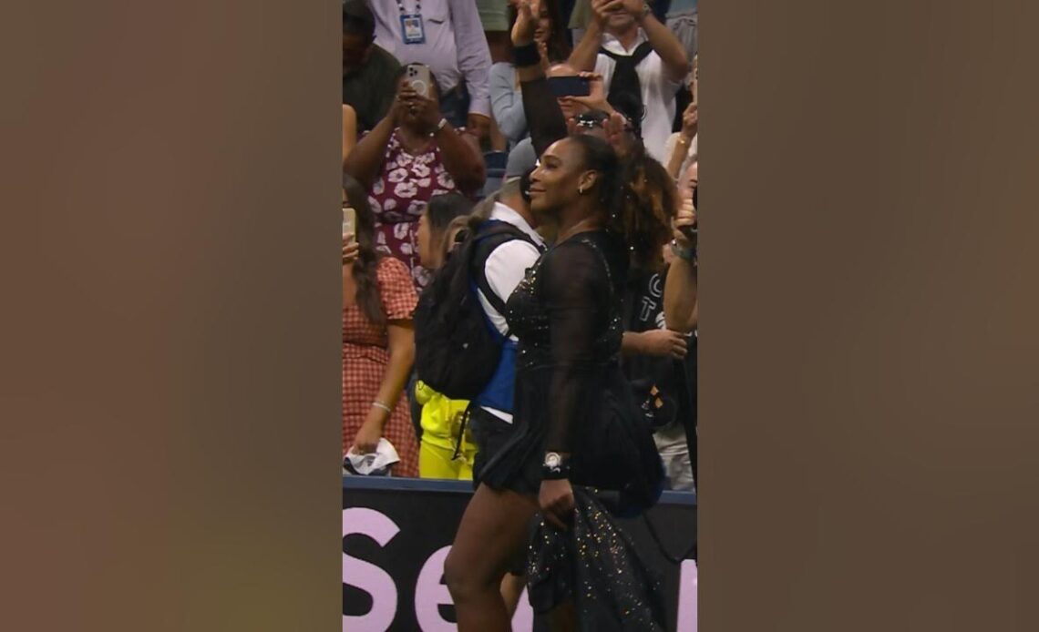 Serena Williams's last match of her career 🥺 Surreal for Ajla Tomljanovic! #wta #tennis #shorts