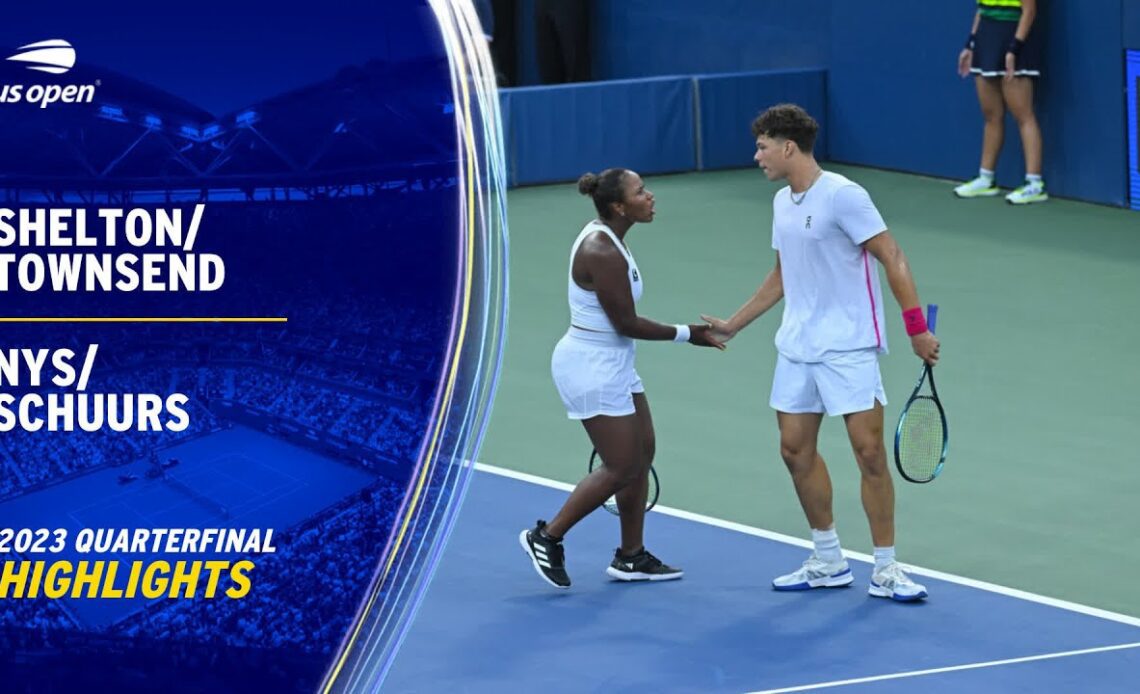 Shelton/Townsend vs. Nys/Schuurs Highlights | 2023 US Open Quarterfinal