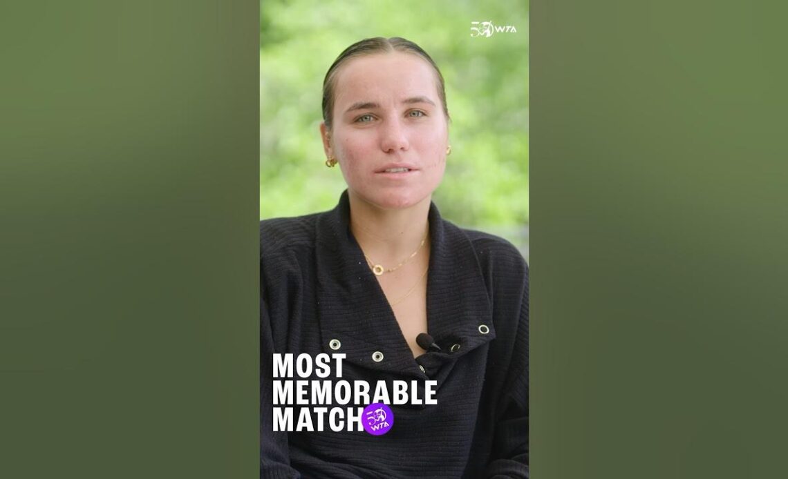 Sofia Kenin's most MEMORABLE match on Tour? 💭 #shorts #tennis #wta