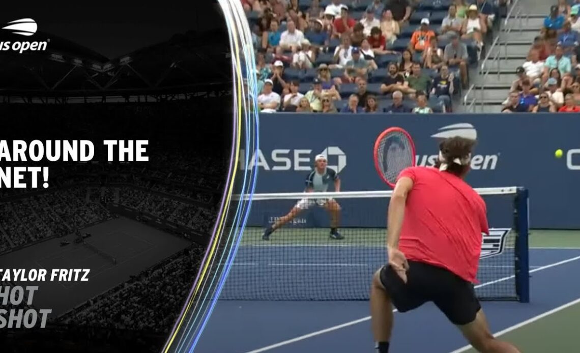 Taylor Fritz's Incredible Around-The-Net Shot! | 2023 US Open