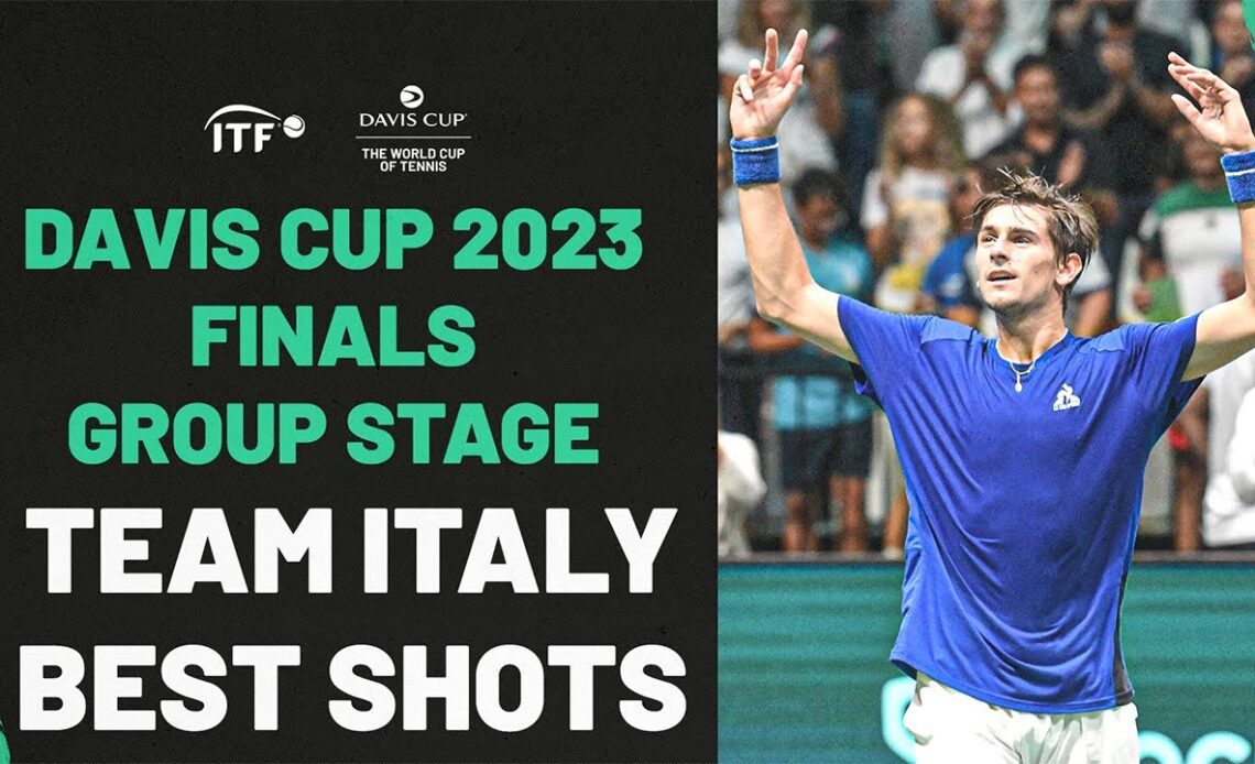 Team Italy Best Shots | 2023 Davis Cup Finals Group Stage