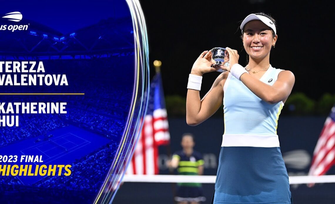 Tereza Valentova vs. Katherine Hui Highlights | 2023 US Open Final