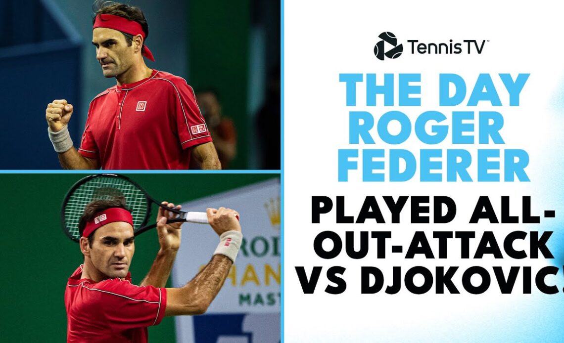 The Day Roger Federer Went All-Out-Attack vs Djokovic In Shanghai! 🥵